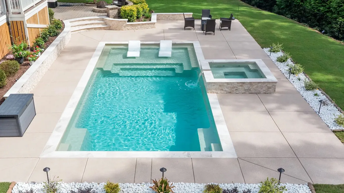 Pool project by Imperial Pools & Hardscapes