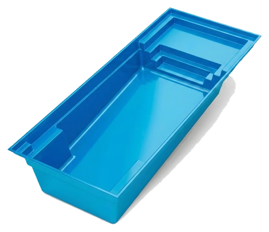 Illusion fiberglass pool shell