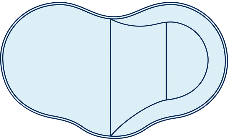 Oasis vinyl liner shape