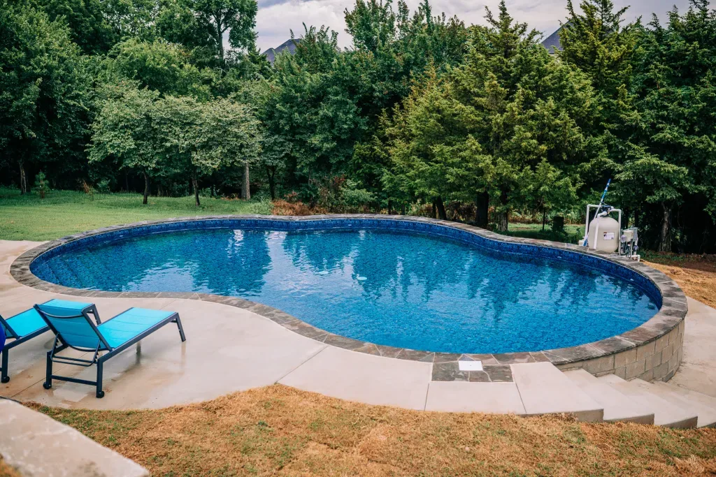 Completed pool project by Imperial Pools & Hardscapes