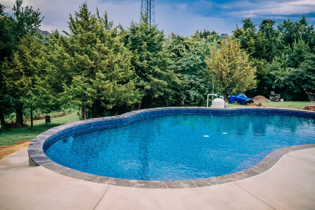 Completed pool project by Imperial Pools & Hardscapes