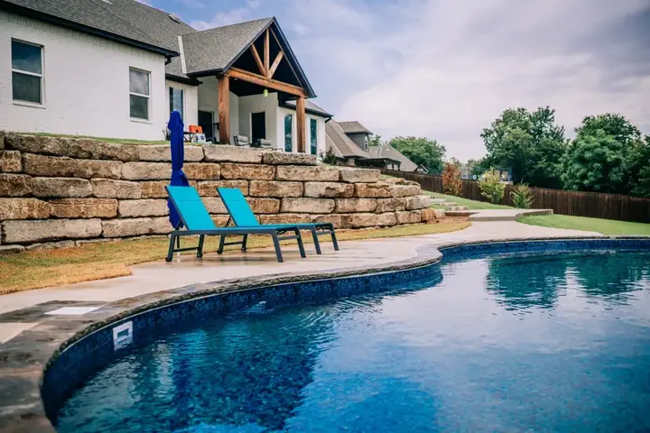 Completed pool project by Imperial Pools & Hardscapes