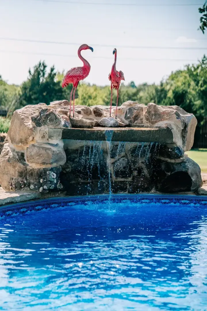 Completed pool project by Imperial Pools & Hardscapes