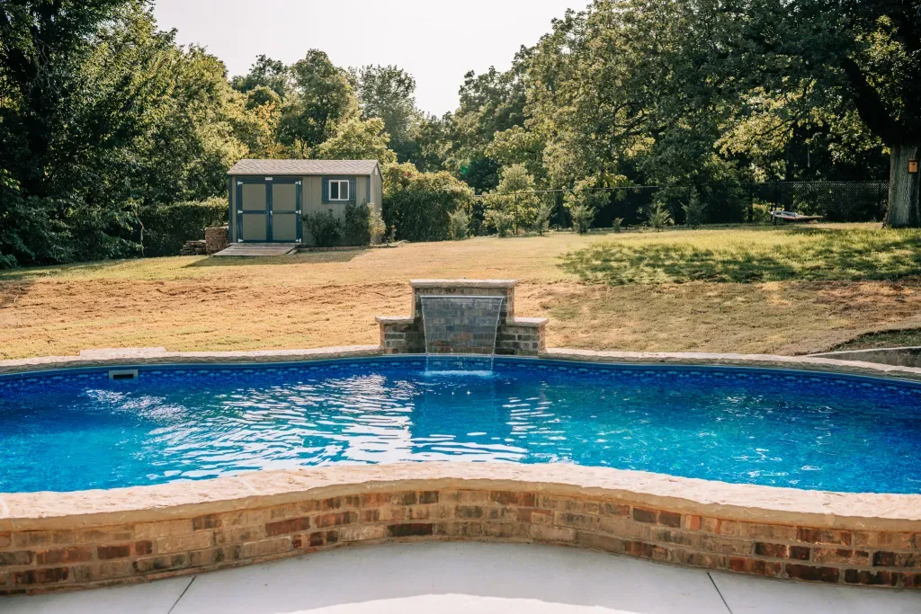 Completed pool project by Imperial Pools & Hardscapes