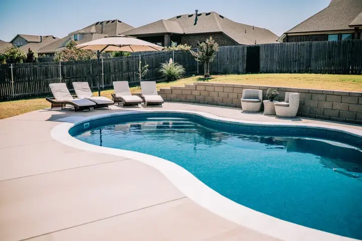 Completed pool project by Imperial Pools & Hardscapes