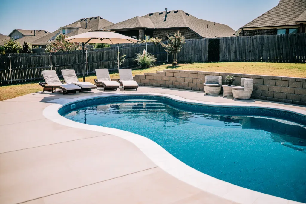 Completed pool project by Imperial Pools & Hardscapes
