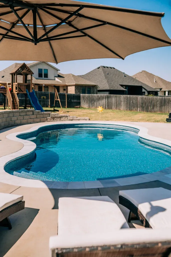 Completed pool project by Imperial Pools & Hardscapes