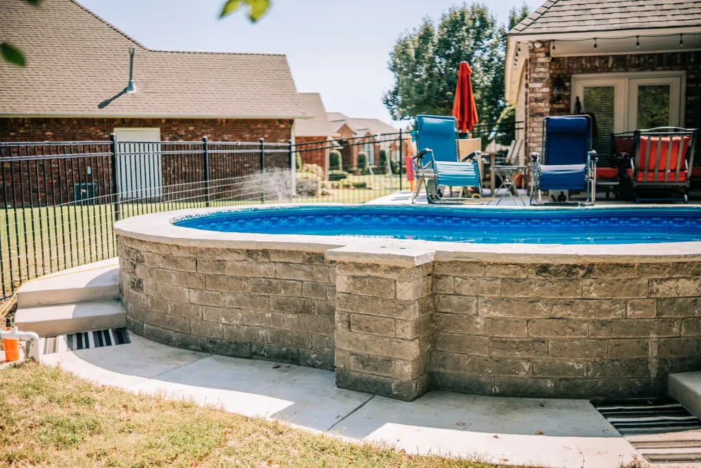 Completed pool project by Imperial Pools & Hardscapes
