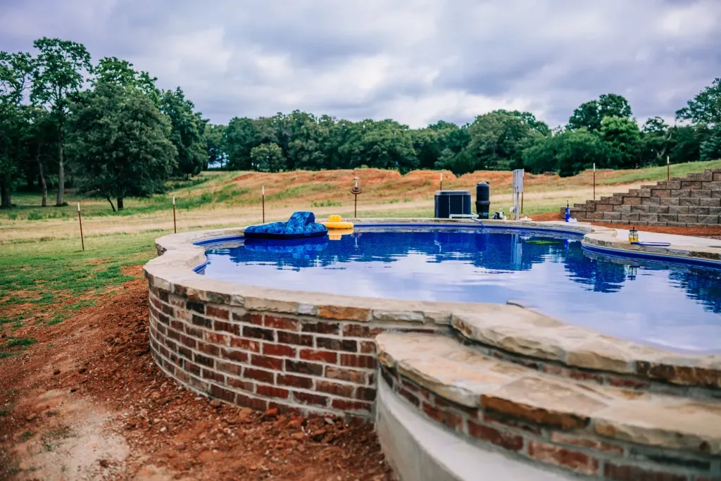 Completed pool project by Imperial Pools & Hardscapes
