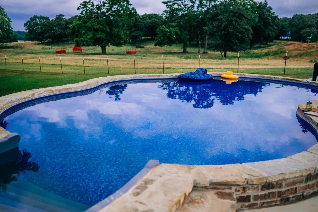Completed pool project by Imperial Pools & Hardscapes