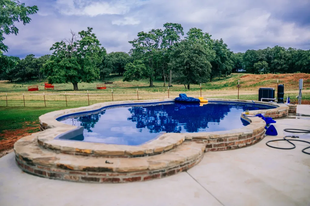 Completed pool project by Imperial Pools & Hardscapes