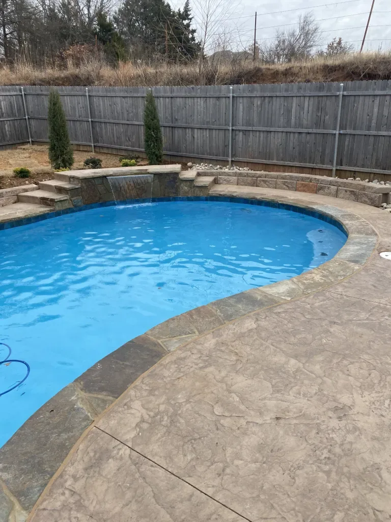 Completed pool project by Imperial Pools & Hardscapes