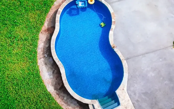 Completed pool project by Imperial Pools & Hardscapes