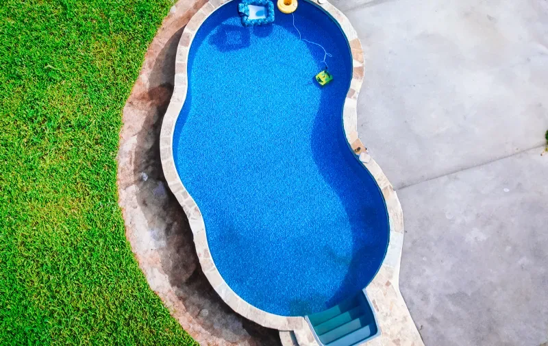 Completed pool project by Imperial Pools & Hardscapes